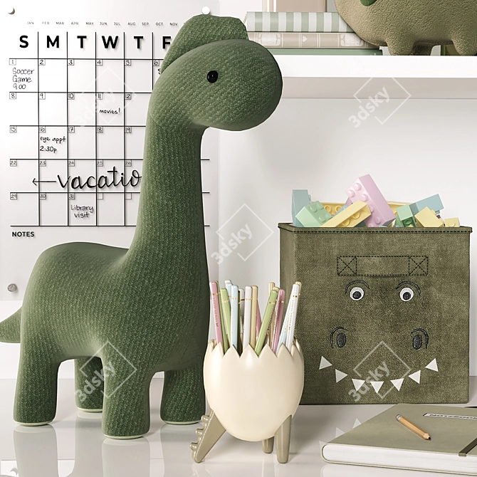 Interchangeable 3D Toy Unit Kit 3D model image 1
