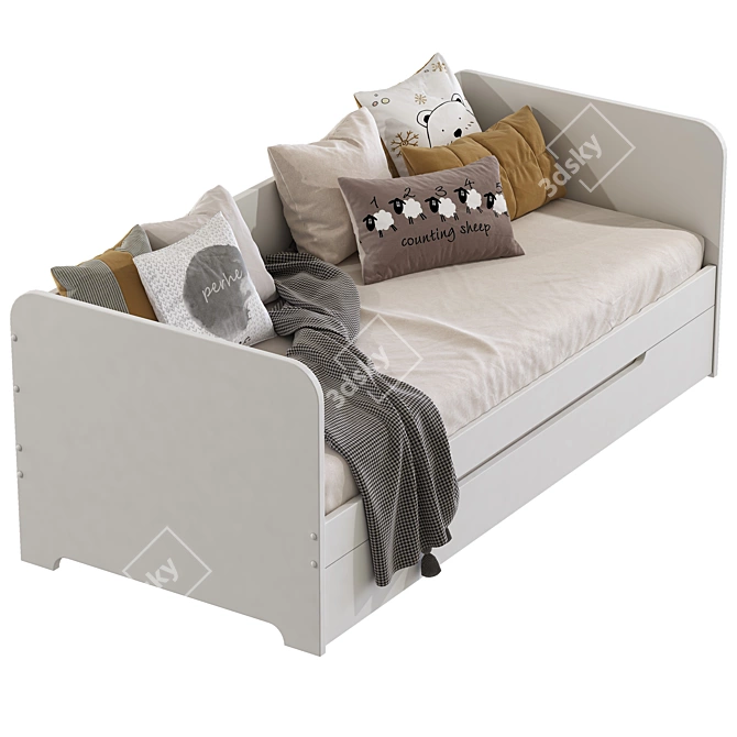 Convertible Sofa Bed Flocon 295 3D model image 3