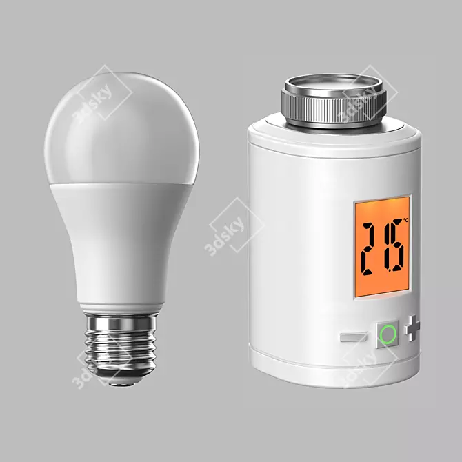 Rostelecom Smart Home Thermostat-Lamp 3D model image 1