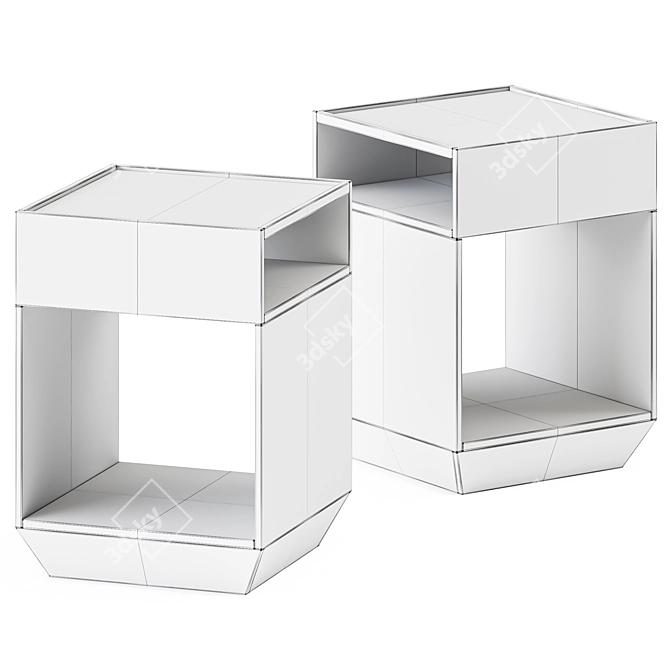 Contemporary PILE Side tables by ASPLUND 3D model image 2