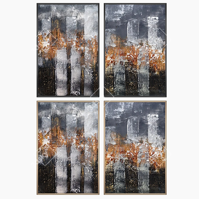 Duo Art Set with Frame Options 3D model image 2