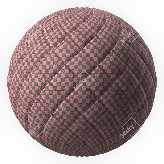 Title: Stitched Velvet Fabric Texture 3D model image 4