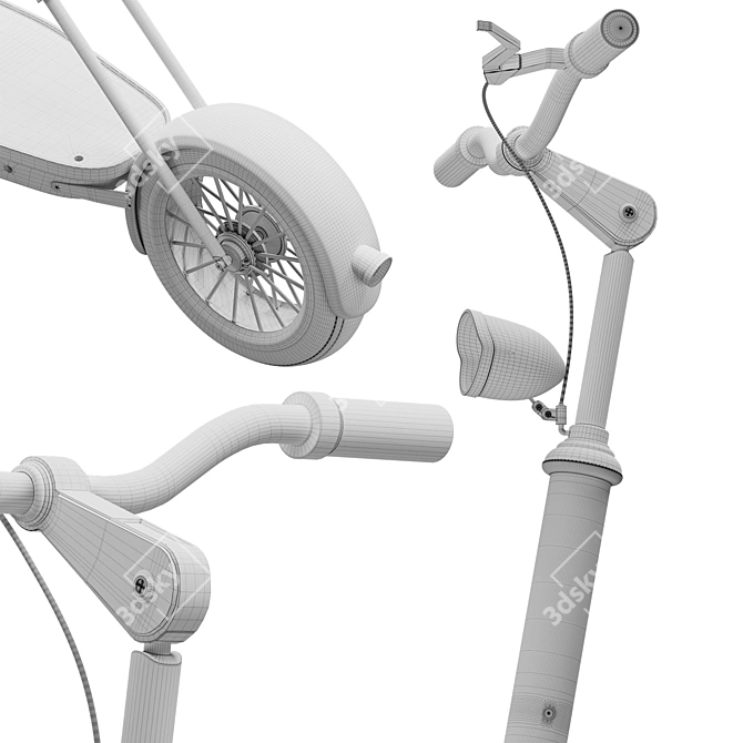 Italian Velocino Bicycle Redefined 3D model image 2