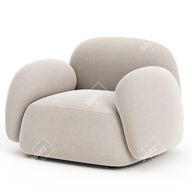 Modern Sundae Armchair '14 3D model image 4