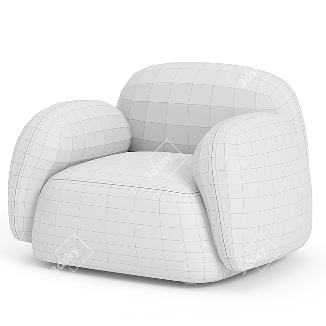 Modern Sundae Armchair '14 3D model image 5