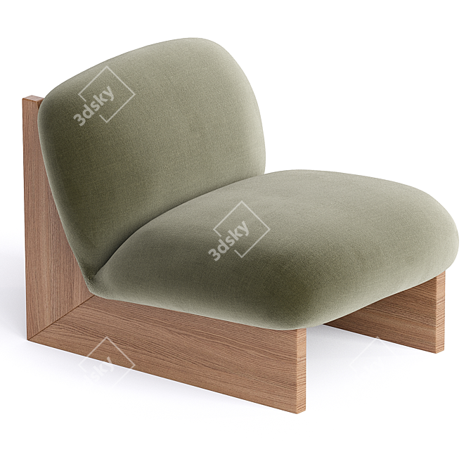  Luxe Modern Ziggy Armchair 3D model image 2