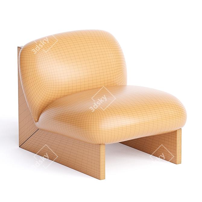  Luxe Modern Ziggy Armchair 3D model image 3