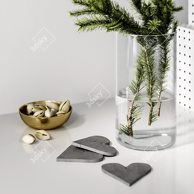 Festive Holiday Decor Set 3D model image 2