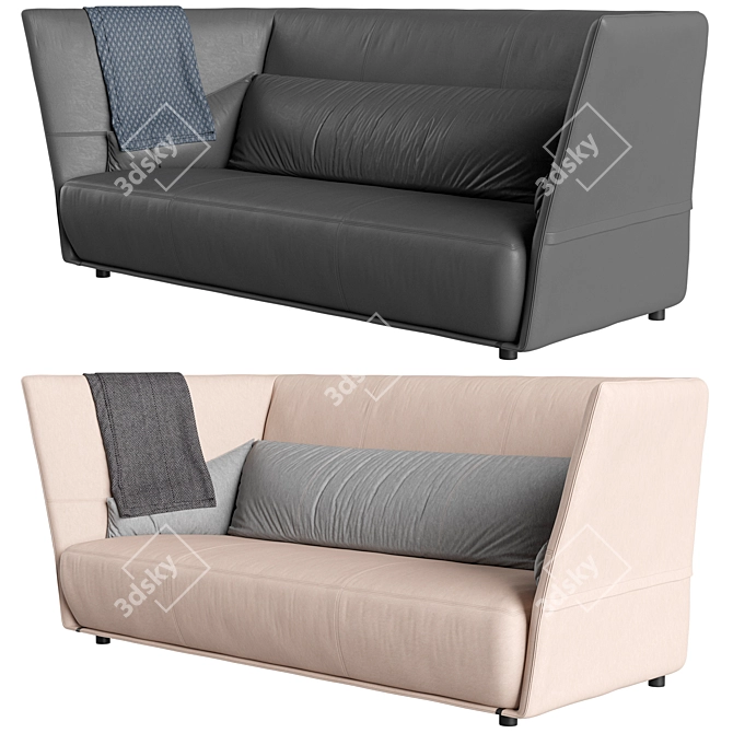 Premium Almo Sofa with Unmatched Craftsmanship 3D model image 2