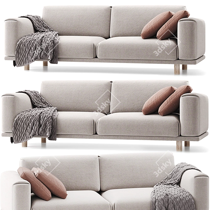 Carero Sofa | 260x98x87 cm 3D model image 1