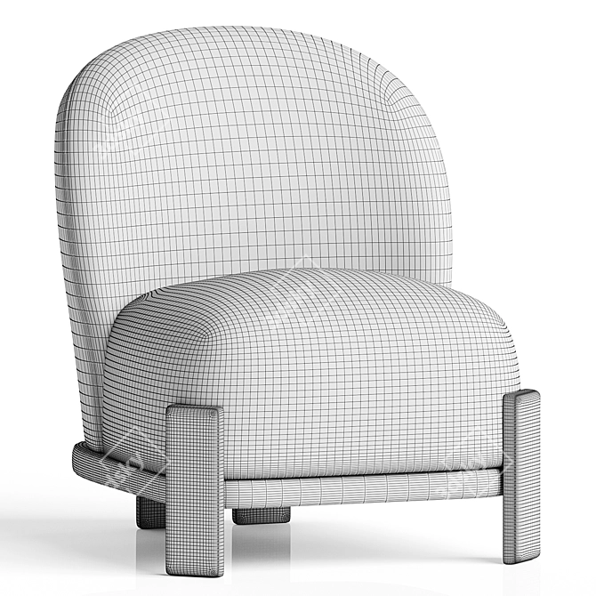 Cosmos Berjer: Modern Comfort Seating 3D model image 5