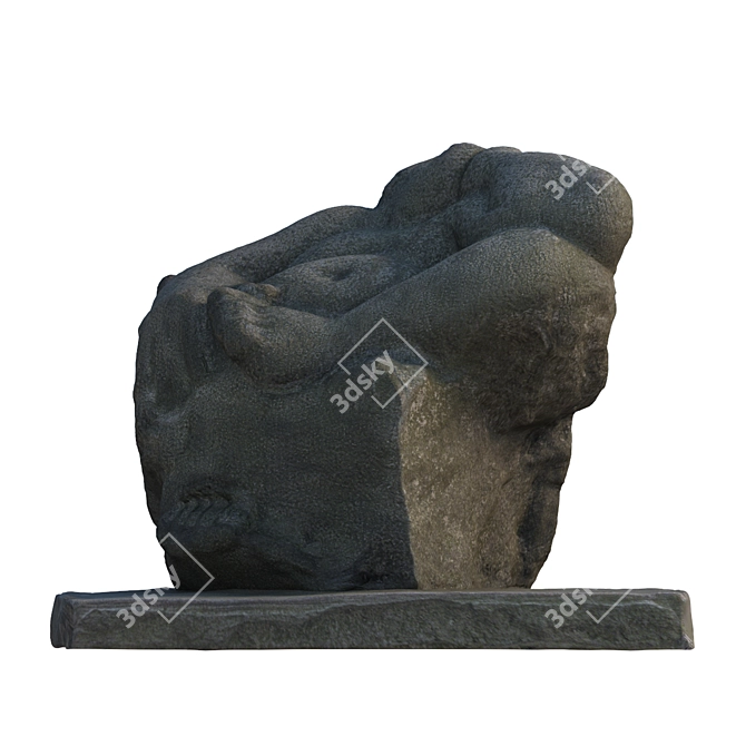  Dreaming Stone Sculpture 3D model image 5