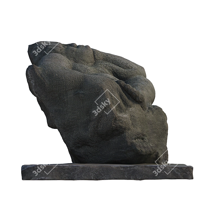  Dreaming Stone Sculpture 3D model image 6