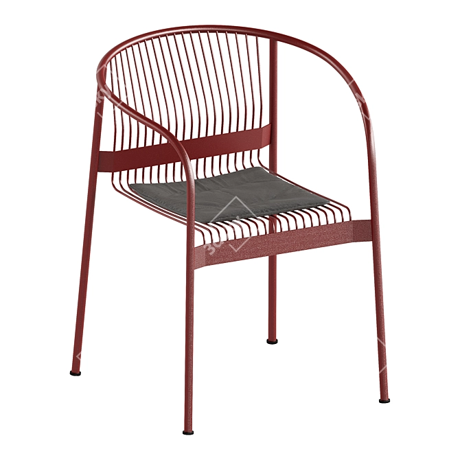  Modern Steel Armchair VELIT 3D model image 3
