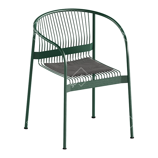  Modern Steel Armchair VELIT 3D model image 4