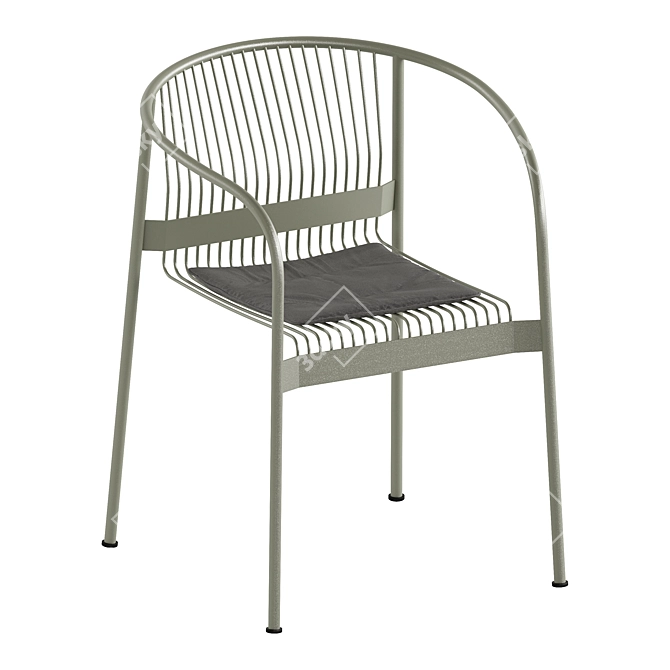  Modern Steel Armchair VELIT 3D model image 6