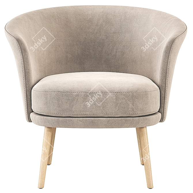 Hay Dorso Armchair 3D Model 3D model image 2