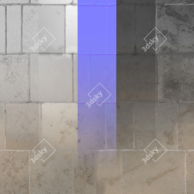 Seamless Stone-055 Texture Pack 3D model image 2