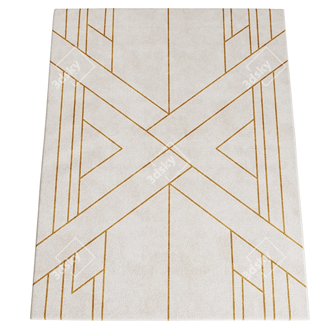 Mayli Texture Rug Set 3D model image 5