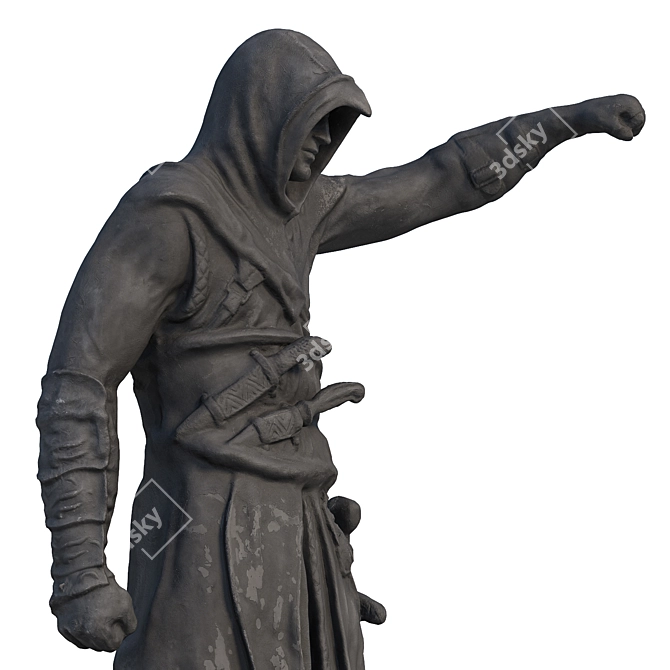 Assassin's Warrior Sculpture: 8K Textures 3D model image 2