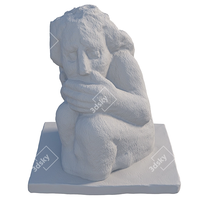 Silent Echo Sculpture 3D model image 6