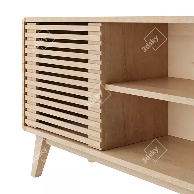  Refactura Solid Wood TV Stand 3D model image 3