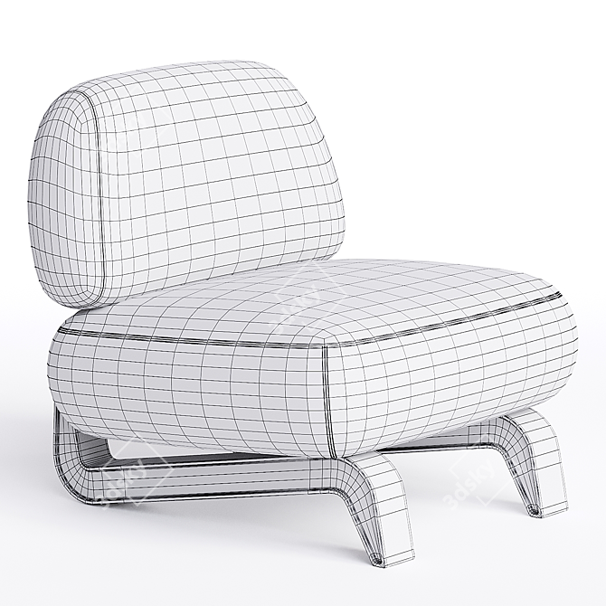 Elegant VAO Chair by Paolo Castelli 3D model image 2