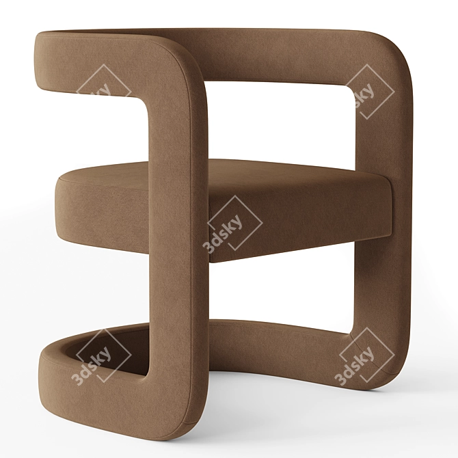 Alton Dining Chair by RH 3D model image 1