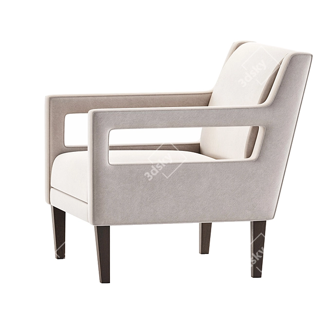 Stylish Madison Park Tyley Armchair 3D model image 3