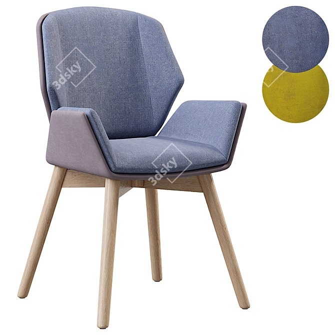 Sleek Boss Design Office Chair 3D model image 1