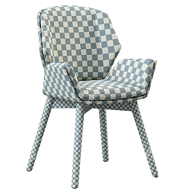 Sleek Boss Design Office Chair 3D model image 4