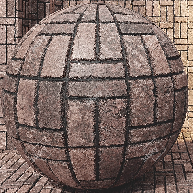 High-Quality Seamless Brick Textures 3D model image 2