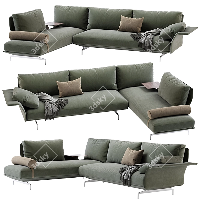 Saba Avant Apres Modern Sofa 3D model image 1