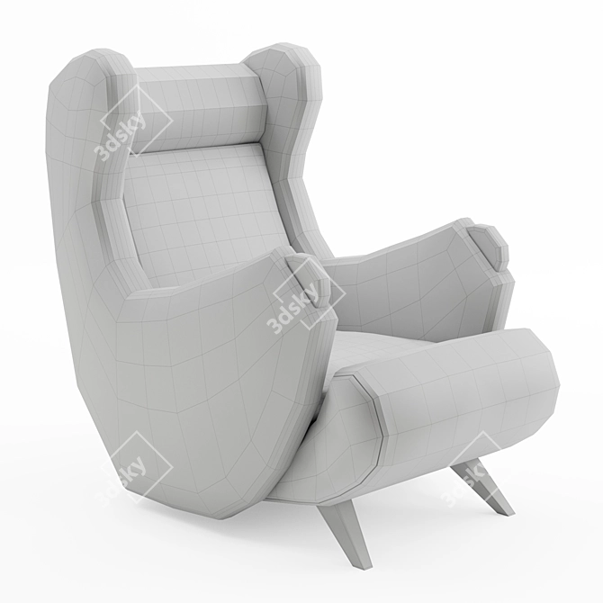 Luxury Cadillac Armchair by Pierre Augustine 3D model image 3