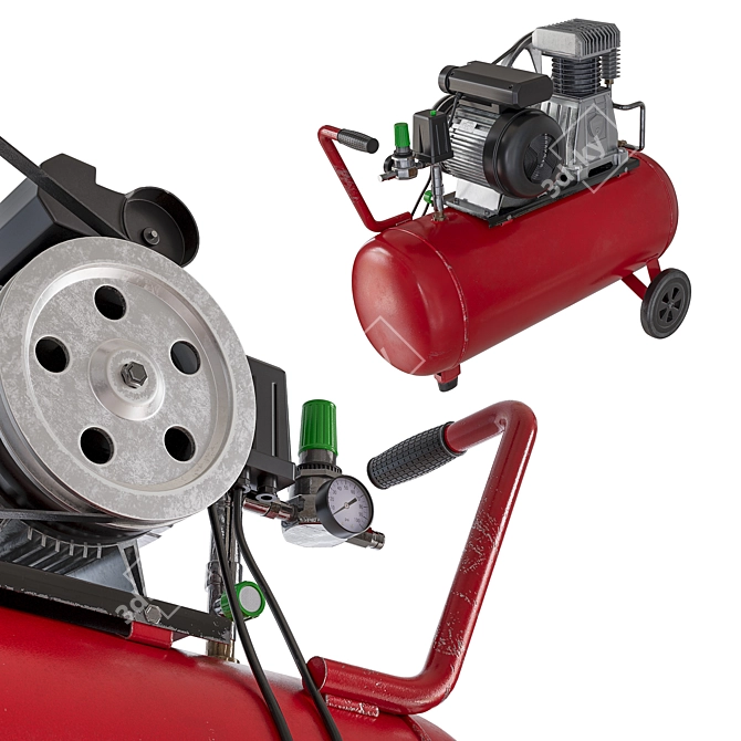 Corona 7 Air Compressor 3D model image 3