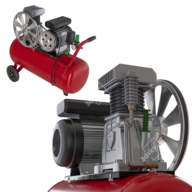 Corona 7 Air Compressor 3D model image 4