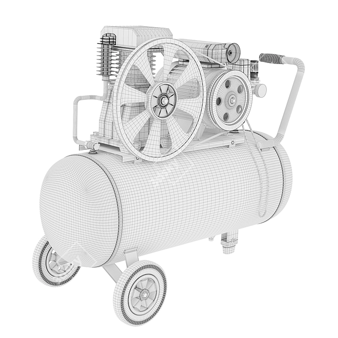 Corona 7 Air Compressor 3D model image 5