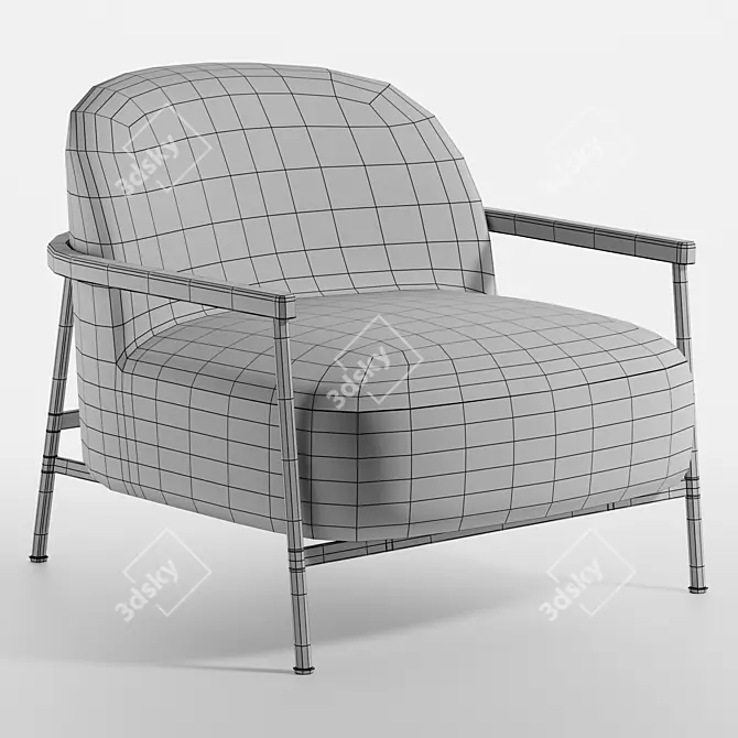 Sophisticated Sejour Lounge Chair 3D model image 5