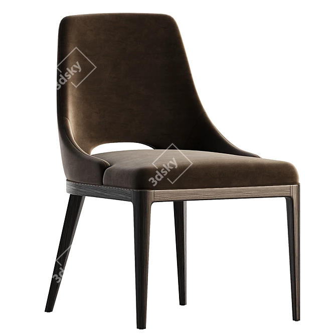 Modern Aspen Side Chair Design 3D model image 2