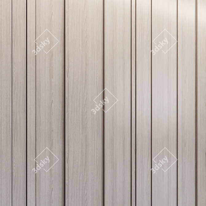 Wood Veneer Wall Panels 3D model image 5