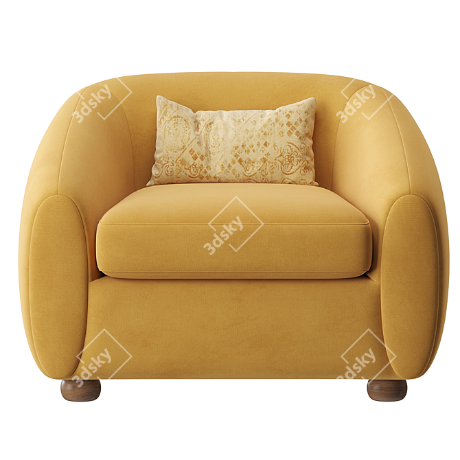 Modern 2014 Yoji Chair Model 3D model image 3