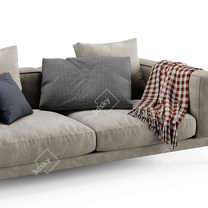 Modern Flexform Romeo 2-Seater Sofa 3D model image 2