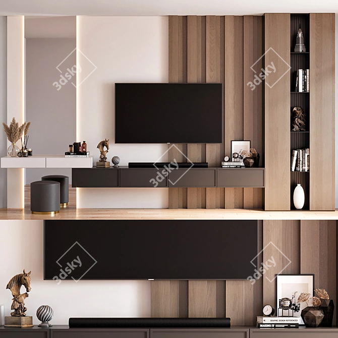 Samsung TV Wall Mount Set 3D model image 1