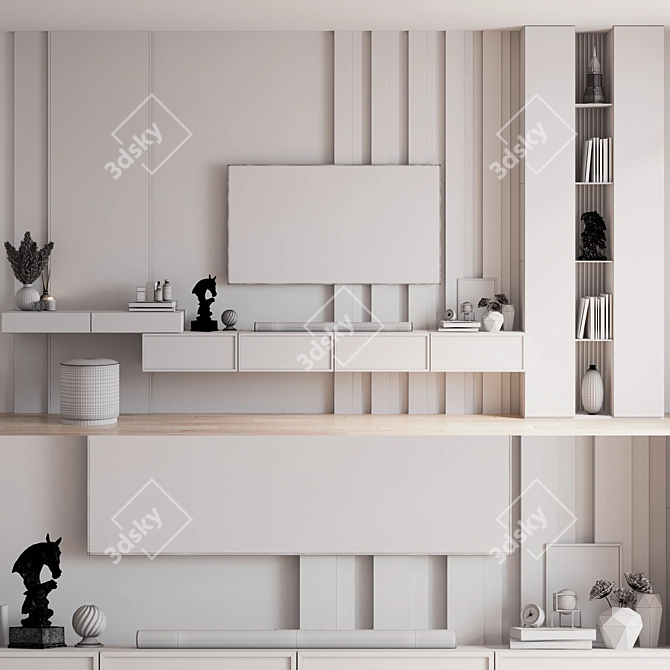 Samsung TV Wall Mount Set 3D model image 5