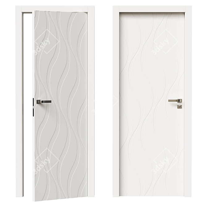 TREND TR11 Bianco Interior Door 3D model image 1