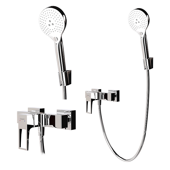 Hansgrohe Metropol Mixer Set 3D model image 4
