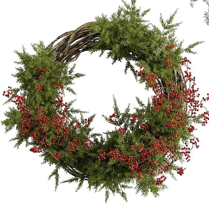 Variety Wreath Set Trio 3D model image 2