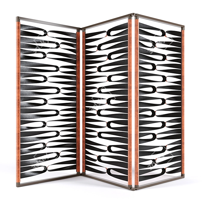 Borealis Giorgetti Folding Screen 3D model image 3