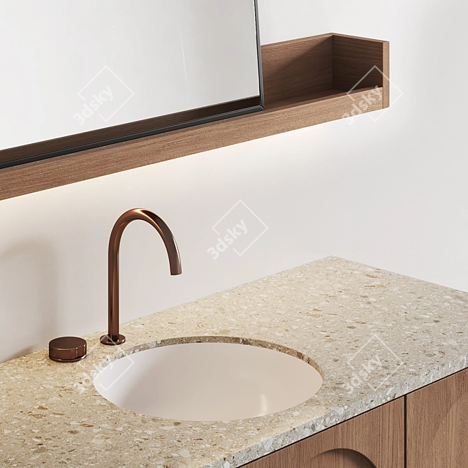 ARC Bathroom Set with LED Lighting 3D model image 8