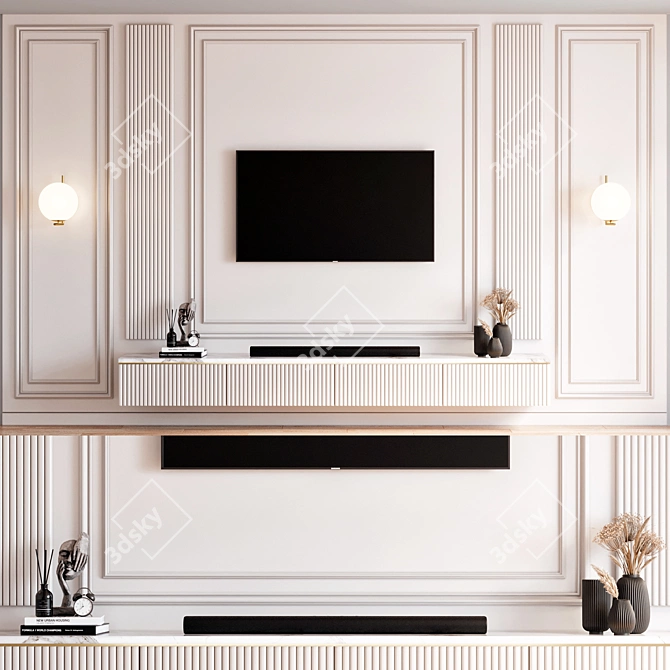 Samsung TV Wall Mount Stand 3D model image 1